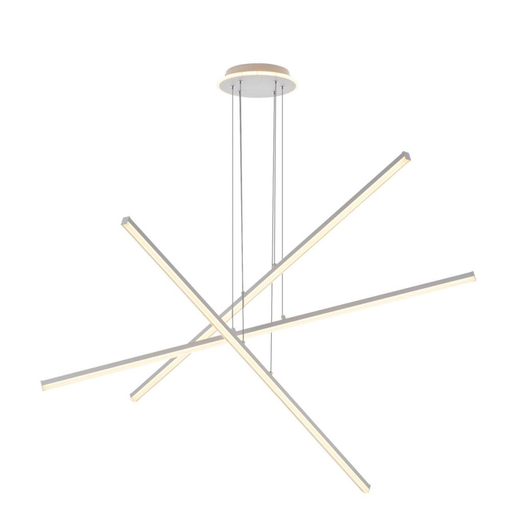 Люстра подвесная с пультом 120*13/120 см, LED 110W 3000-5500K Citilux Trent CL203730 белый