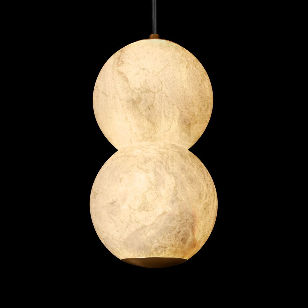 Подвесной светильник 12 см, 10W, 3000K, Loft IT Beads 10530/2P, бронза-мрамор