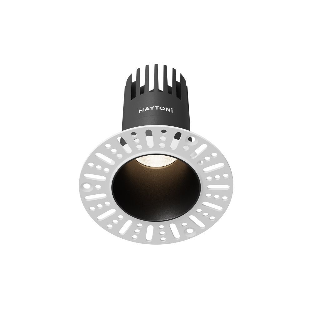 Встраиваемый светильник  DL120-10W-4K-TRS-B **-9,7 см, *LED*10W, 4000K, Maytoni technical Dip DL120-10W-4K-TRS-B, Черный