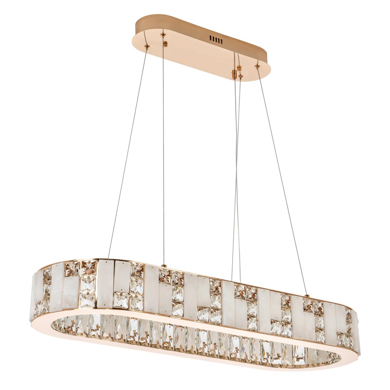 Подвесная люстра 84x30x50см, LED, 36Вт, 3000 / 6000K, Modelux ML.6985.800.300P GD Золото