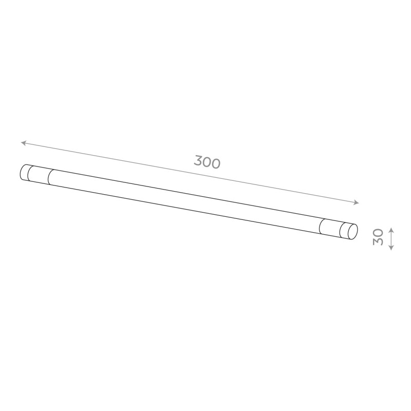 Коннектор 30*3*3 см, ST-Luce Techno ST1653.409.00 черный