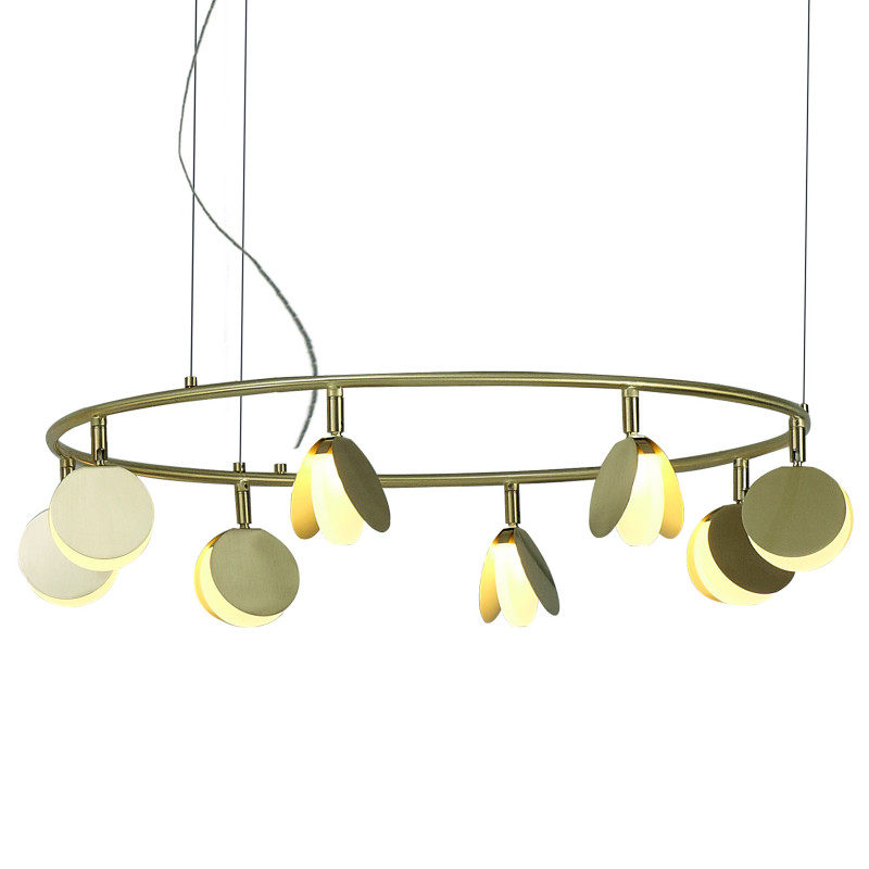 Подвесной светильник *198*200 см, LED *  120W, 3000К Mantra Shell 7355, золотой
