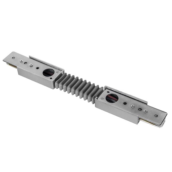 Соединитель трековый однофазный Lightstar BARRA 502159 регулируемый гибкий СЕРЫЙ, шт