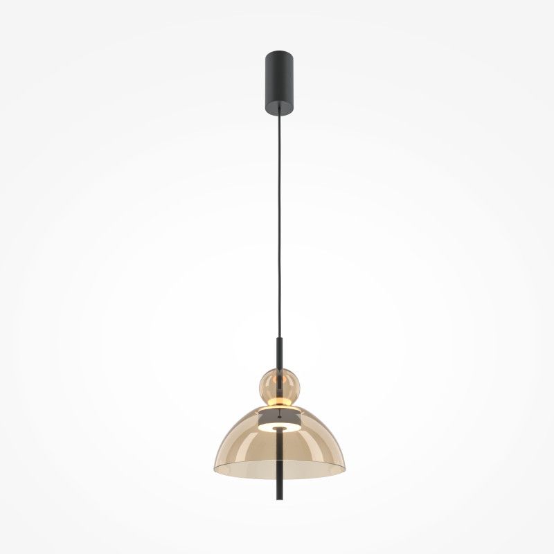 Подвесной светильник 25*25*349,5 см, LED*12W, 3000K, Maytoni Bangkok MOD185PL-L12CG3K1, черный