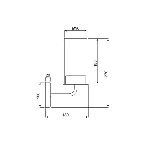 Бра 18*10*27 см, 1*E14 хром Vele Luce Licia VL1923W01