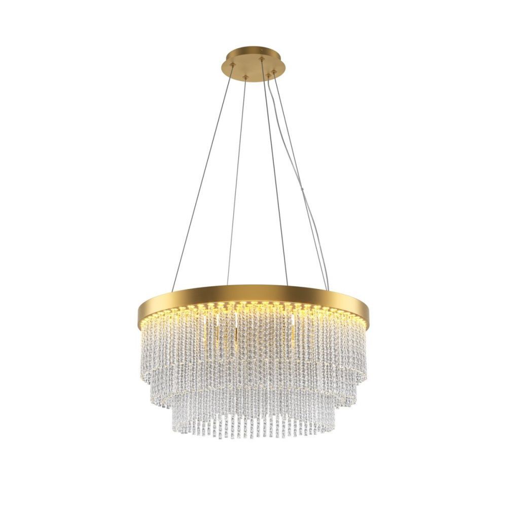 Подвесной светильник 60 см, 40W, 2700-3500K, Maytoni Trove MOD486PL-L38BSK, латунь