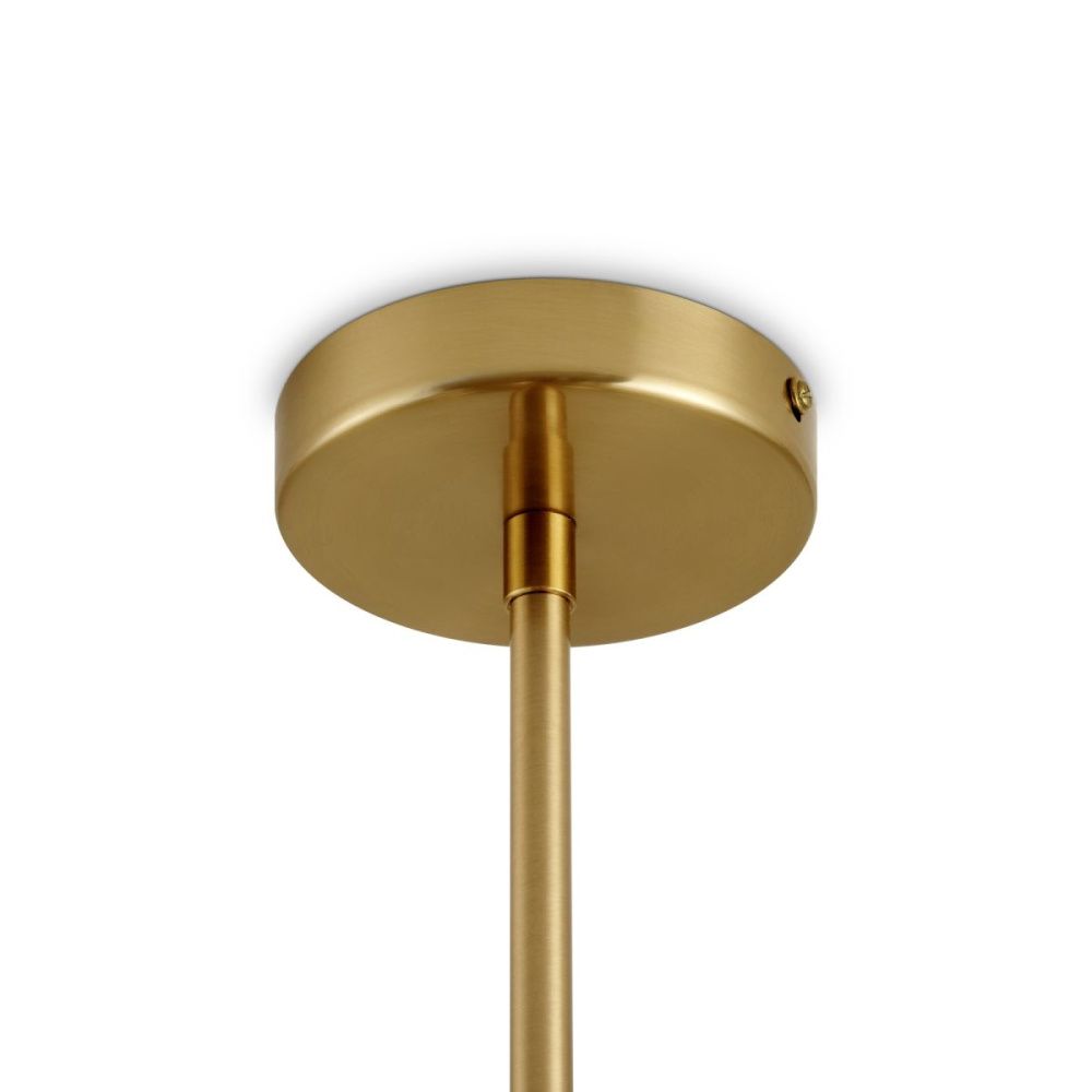 Люстра на штанге 60 см, Freya Sunspot FR5482CL-08BS, латунь