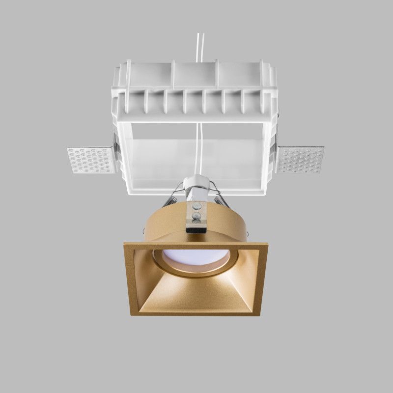 Встраиваемый светильник 9,3*9,3*-4 см, 1*GU5.3*50W, K, Lightstar Domino G214503, белый