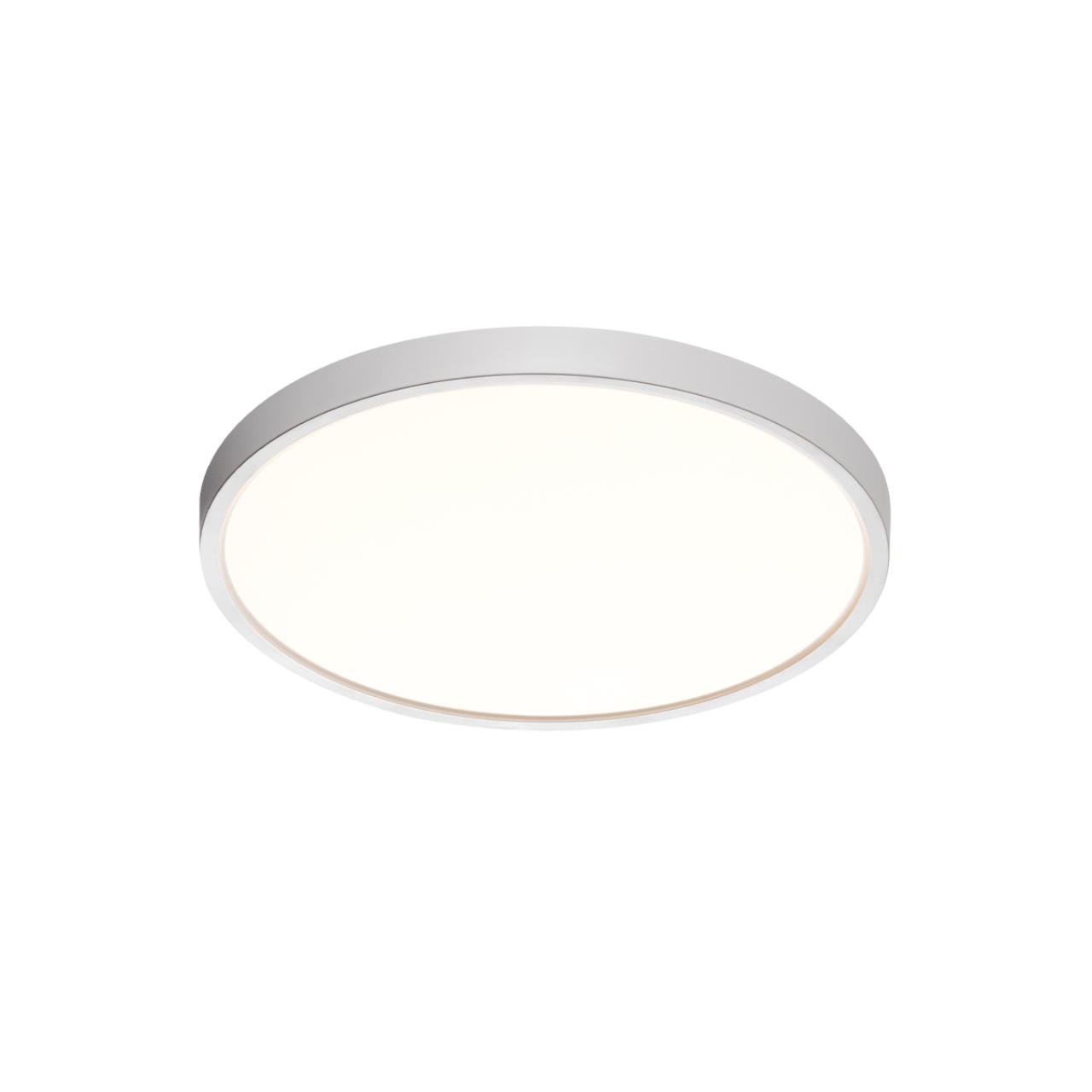 Cветильник 30*2,5 см, LED 24W, 3000/4000 К, IP40, белый, пластик Sonex Alfa White, 7659/24L