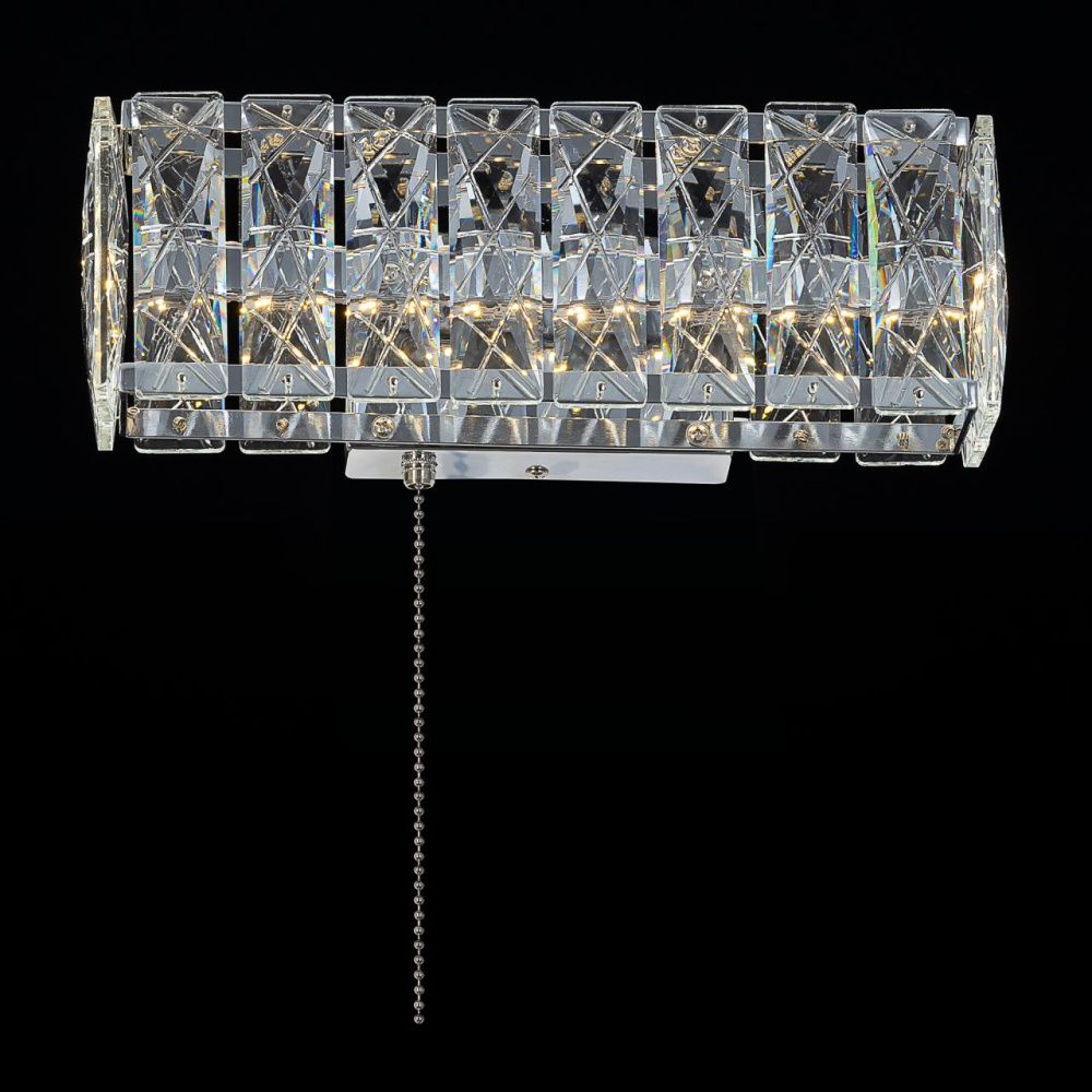 Настенный светильник 30 см, 6W, 3000K, Citilux Palant CL325312, хром