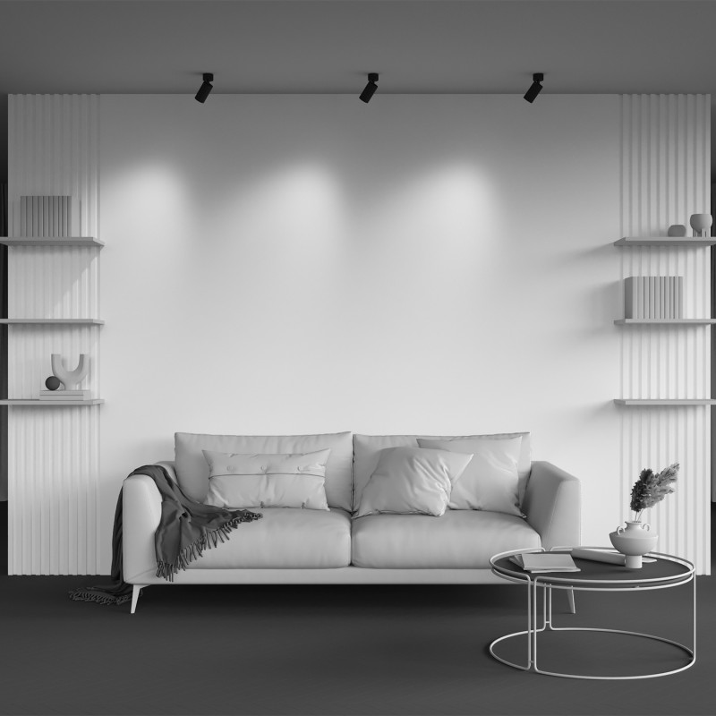 Накладной спот 14 см, Maytoni Calipso C108CL-01-GU10-B, черный