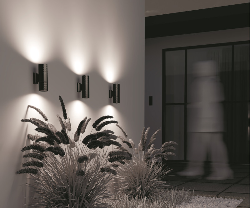 Светильник настенный 6,5*6,5*19 см, 2*GU10, 100W, Maytoni Bowery O583WL-02B черный