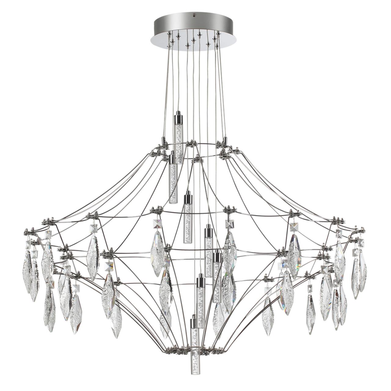 Потолочный светильник 103*LED*51W, 4000К, 4590lm Odeon Light Flamenco 6699/51CL, хром