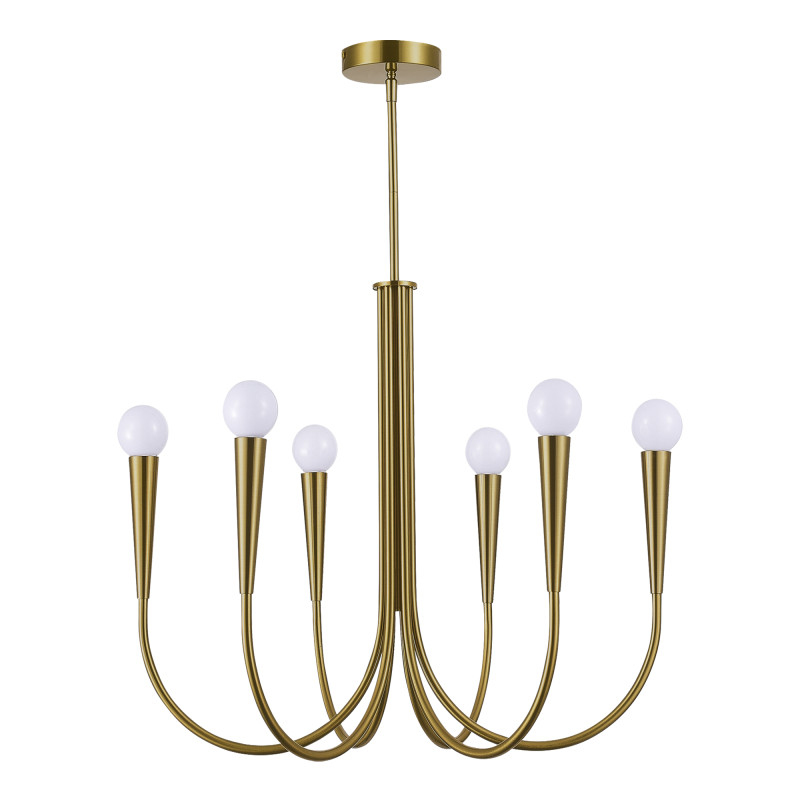 Светильник подвесной DUTCHESS 6*E14 ST LUCE SL1243.303.06 латунь
