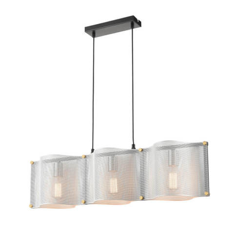 Подвесной светильник 20*86*120 см, 3*E27 черный, хром Vele Luce Cross VL5272P03