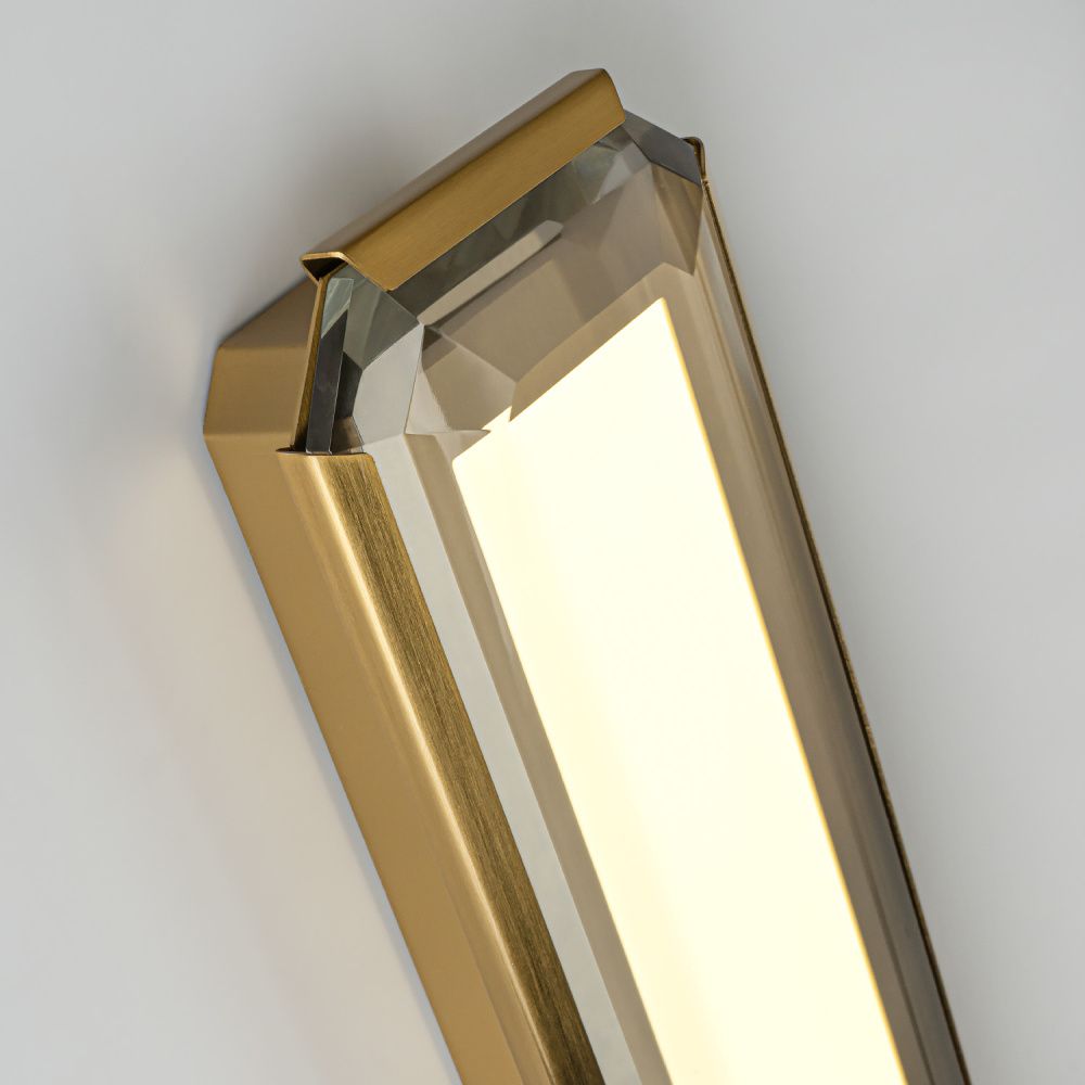 Бра 12*5*-38,5 см, *LED*8W, 4200K, Modelux  ML.588.380 BS, Латунь