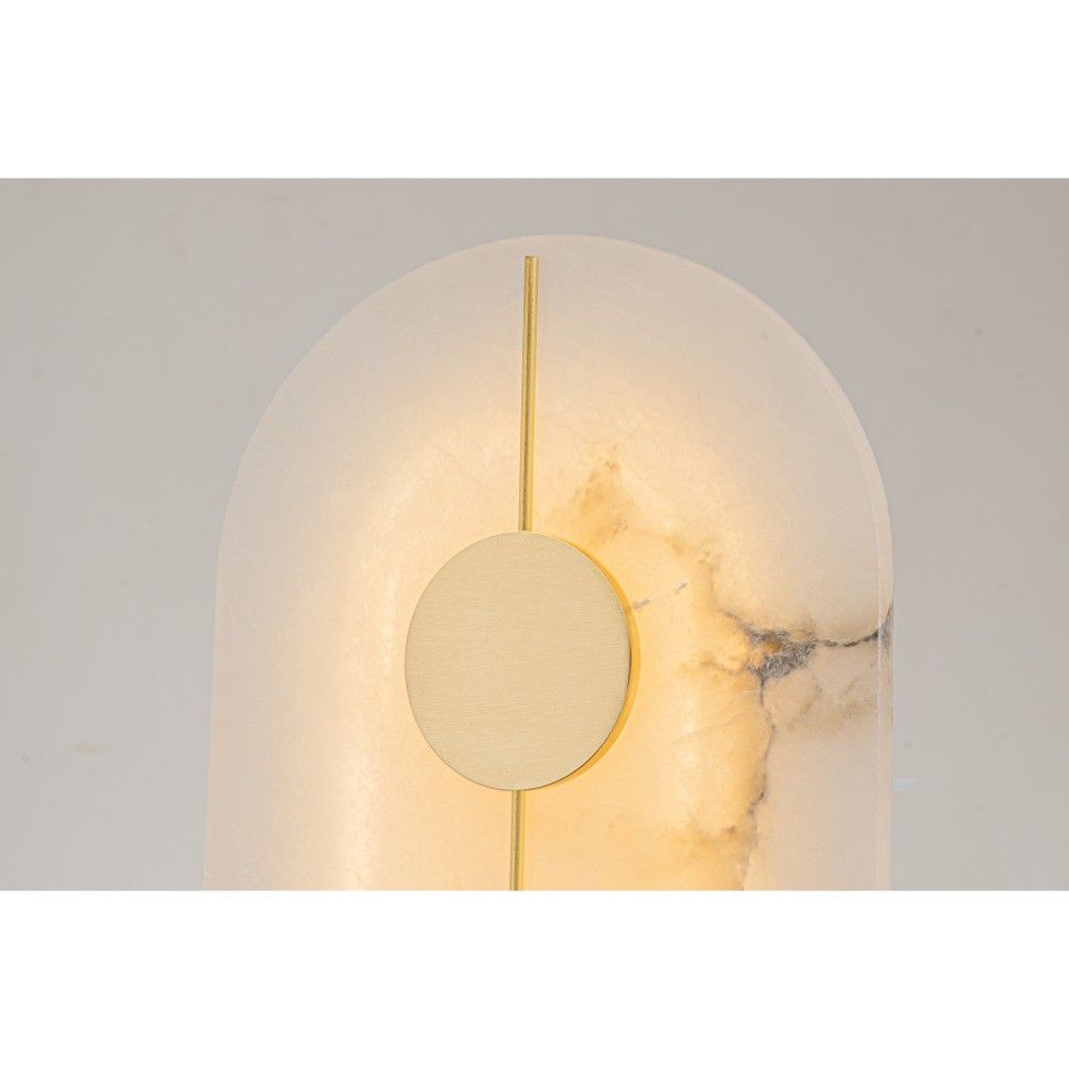 Бра 5-40 см, 1*LED*24W, 3000K, Belfast Ravenhill 3220 BR MB, Латунь