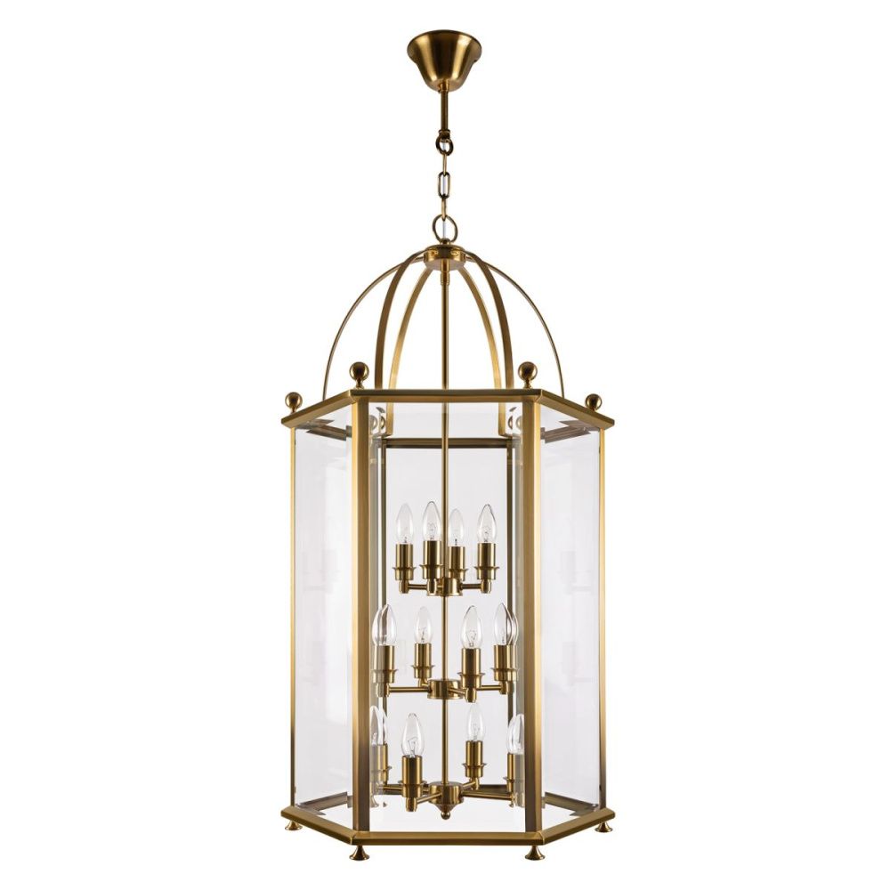Подвесная люстра 56 см, Loft IT Glory 10592/12 AB, бронза