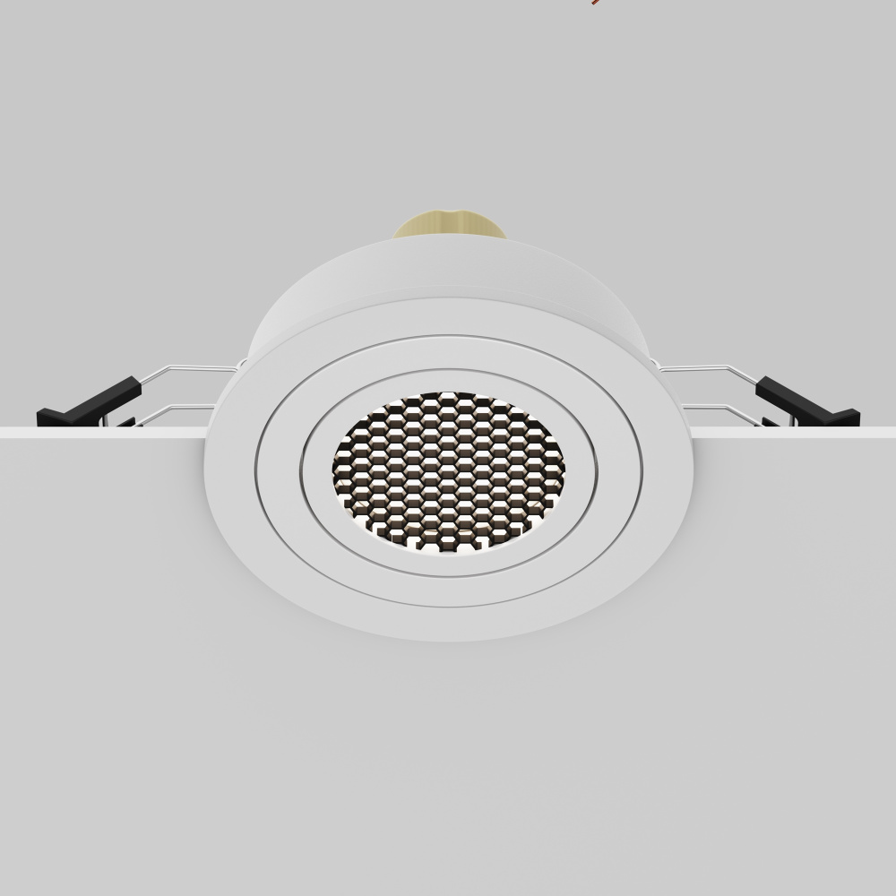Встраиваемый светильник *9,2*-2,5 см, 1*GU10*10W, Maytoni Technical Atom DL023-2-01W-1(N), Белый
