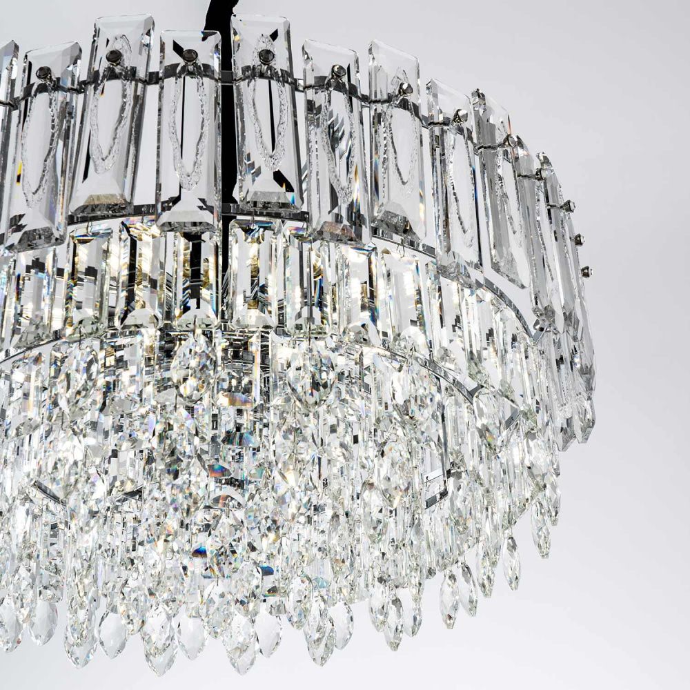 Подвесная люстра 60x58x50см, Е14, 12x40Вт, , Modelux ML.7082.12 CR Хром