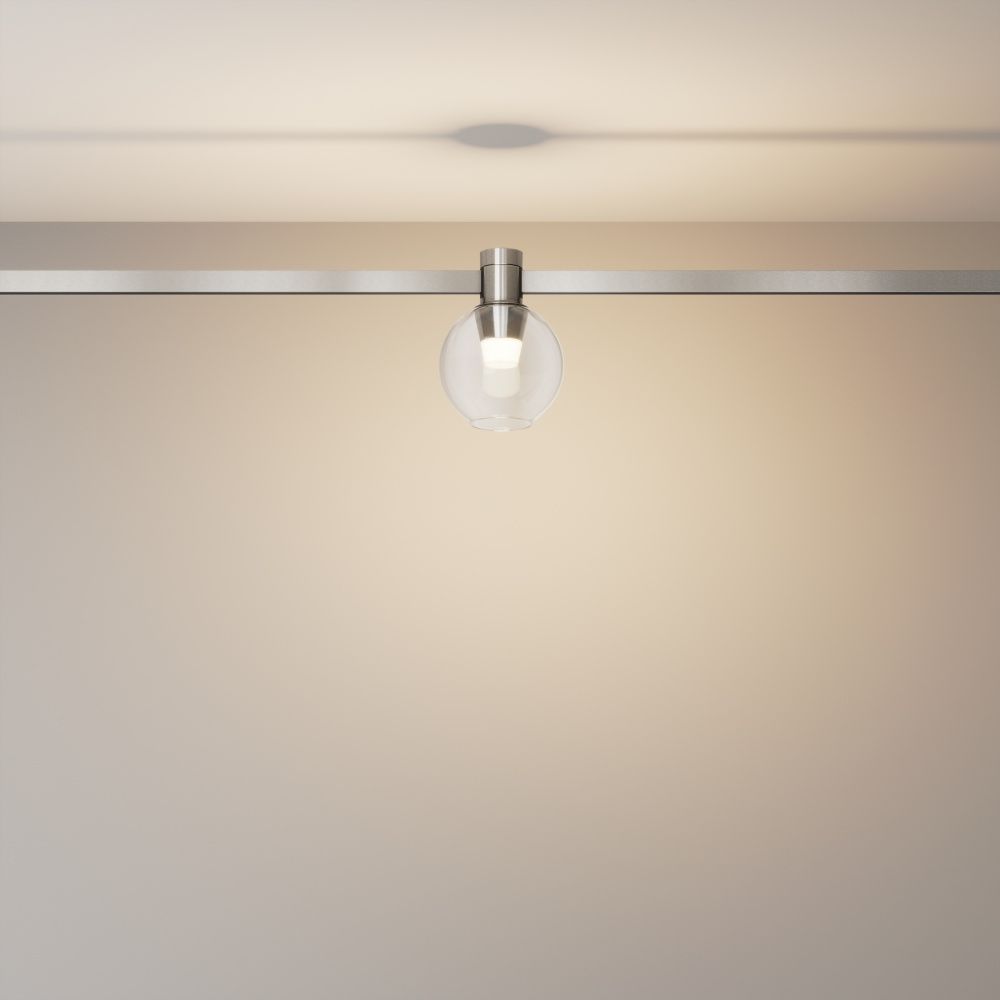 Трековый светильник  TR148-1-3W3K-PT **-11,5 см, *LED*3W, K, Maytoni technical FLARITY TR148-1-3W3K-PT, Платина
