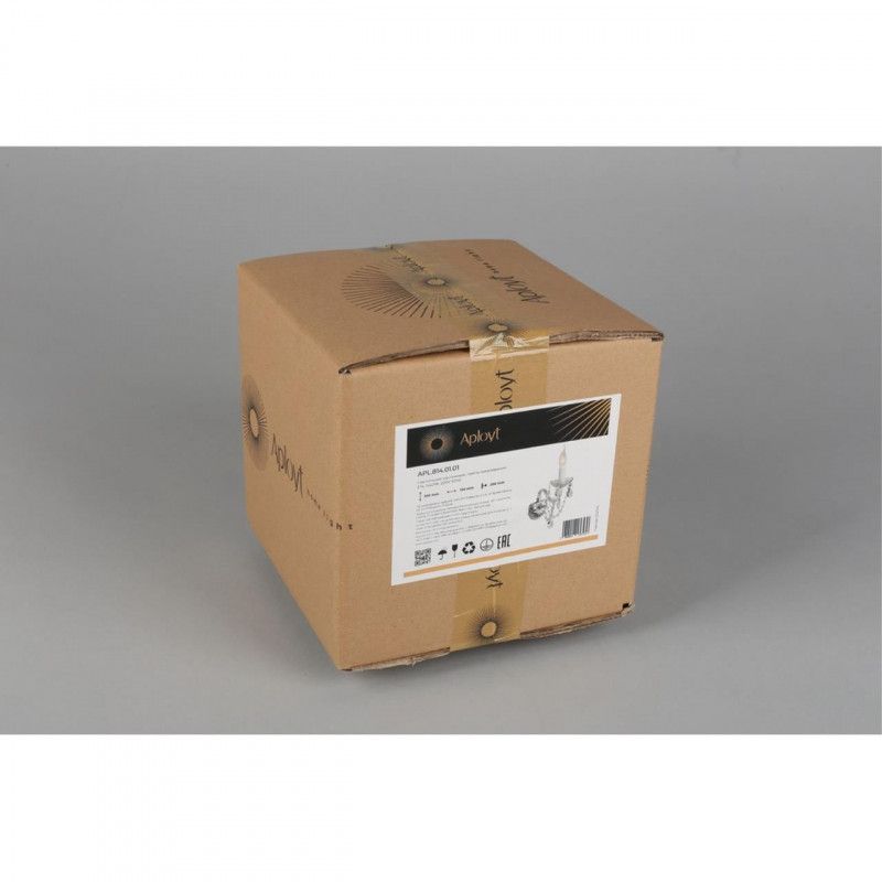 Бра 20*13*35 см, 1*E14, 40W, Aployt Marunia APL.814.01.01, прозрачный
