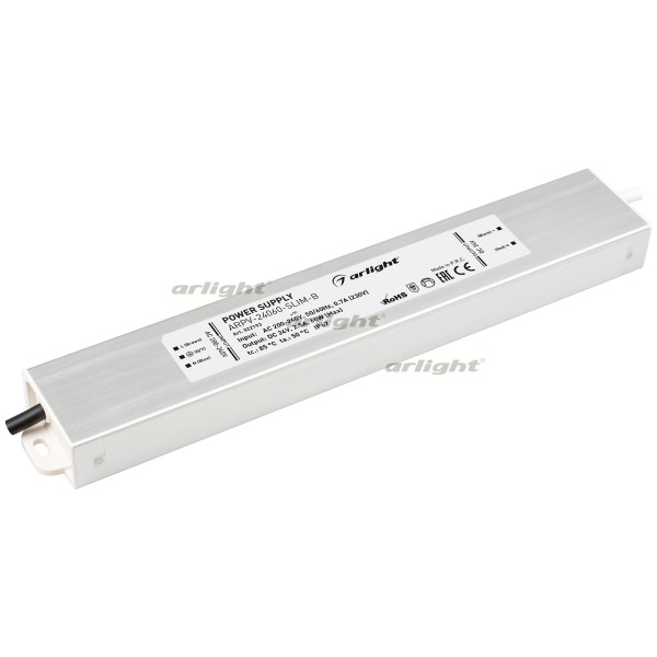 Блок питания для светодиодной ленты Arlight 022193 25,3*4*2,2 см, 60W, K,