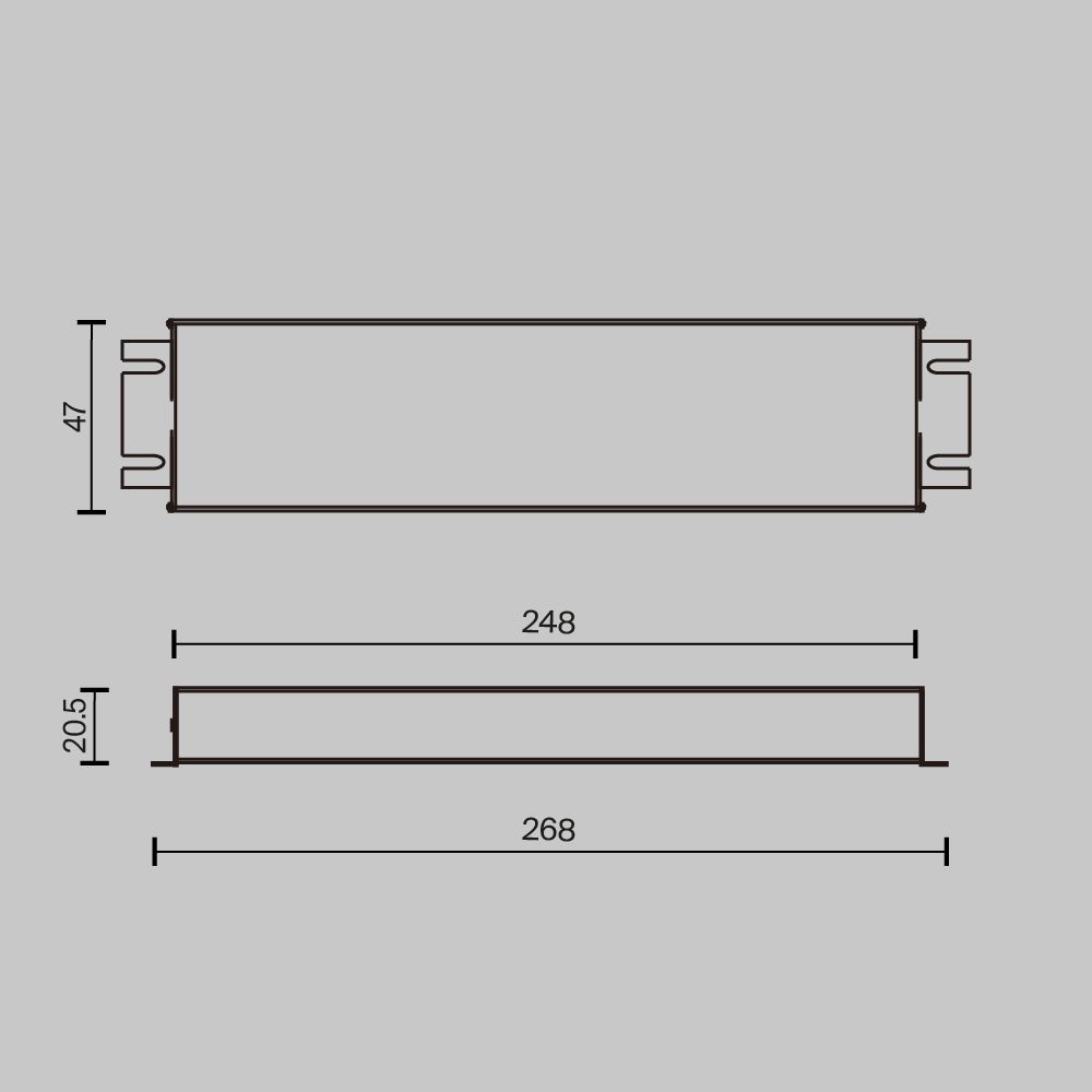 Источник напряжения 24V PSL019-150W-TRIAC-IP67 Maytoni Lighting control  734003