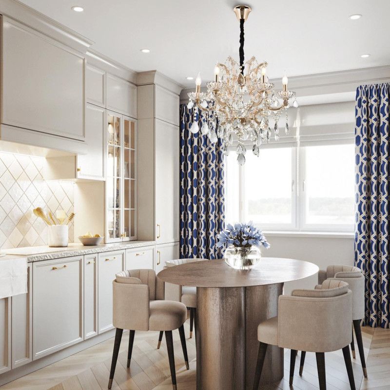 Подвесная люстра 61*61*95 см, Е14 6x40W, , Золото MODELUX premium ML.7003.6P