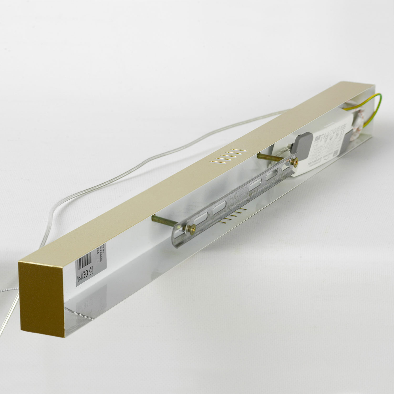 Линейно-подвесной светильник 113*35 см, 1*LED 4000K Lussole Bradford LSP-7294 матовое золото