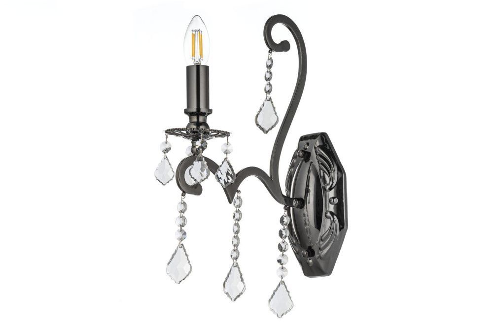 Бра *12*39 см, 1*E14*40W, Dio D`arte Isola Nickel Black Isola E 2.1.1.600 NB, Матовый никель