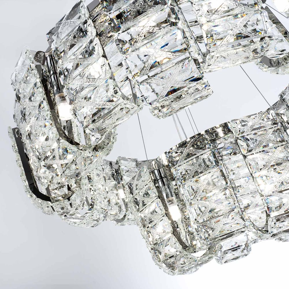 Подвесная люстра 45*80*60/120 см, 36xG9 MODELUX ML.755.36 CR хром