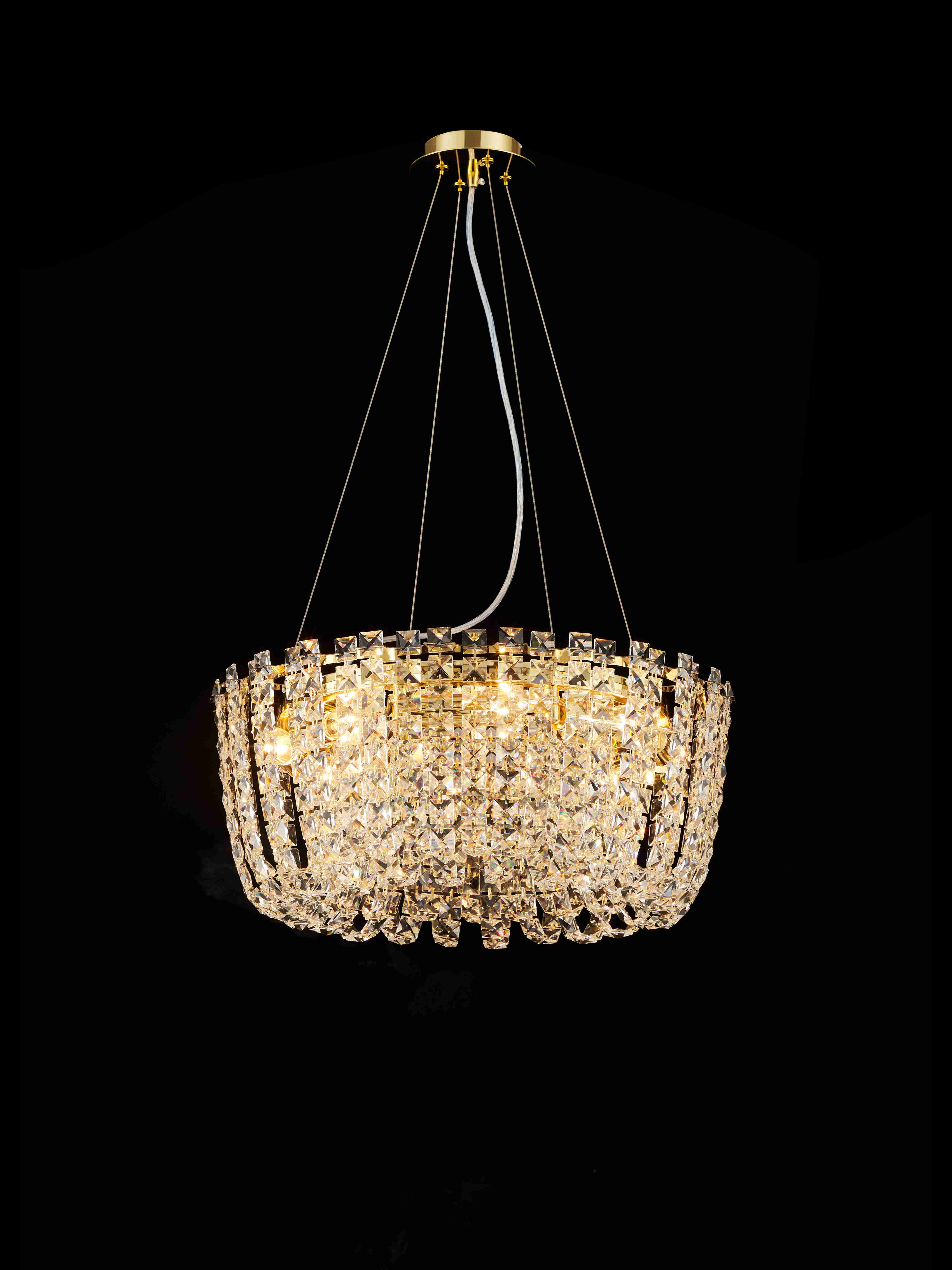 Люстра 500*170, *E14, 40W NewRgy Cristallo M23-ф500*H170 H GOLD, H GOLD