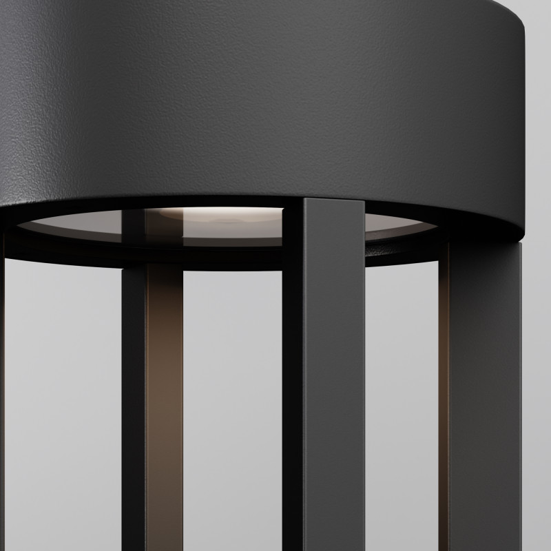 Светильник настенный 9*9*20 см, LED, 9W, 3000К, Maytoni Vint O458WL-L9GF3K серый