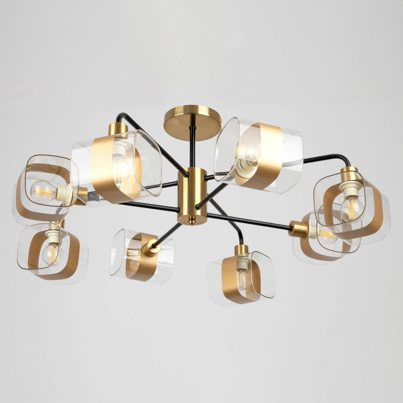 Люстра 76 см Citilux Бертон CL140181 бронза/черный