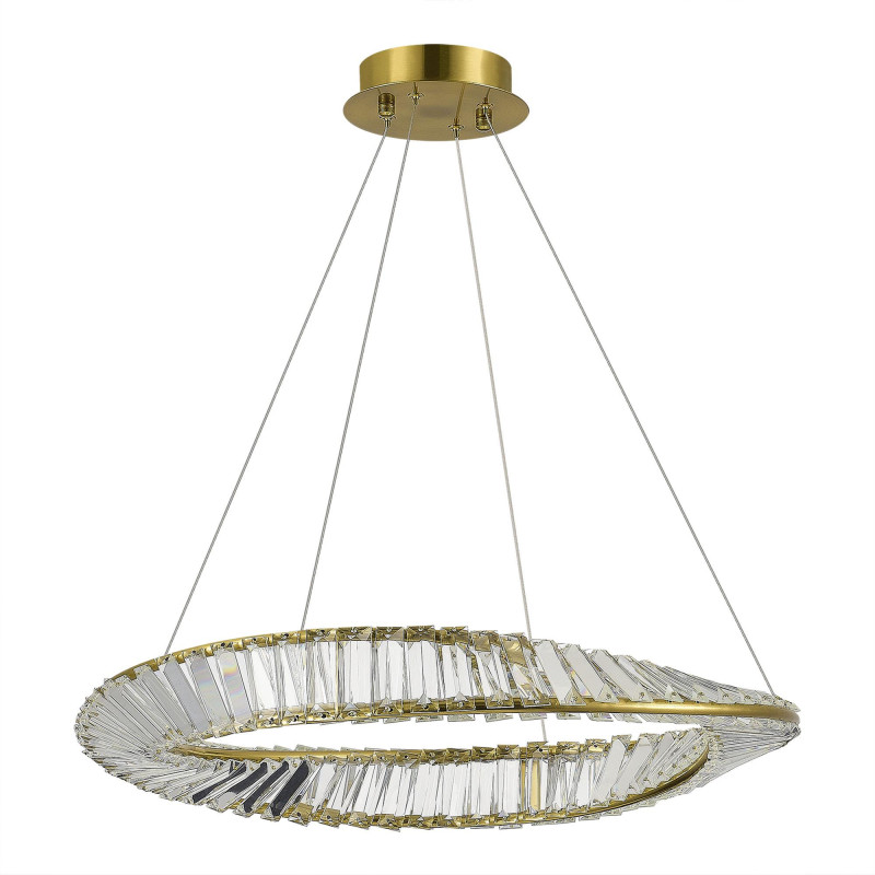 Светильник подвесной 60*200 см, LED*1*32W, 4000K, St Luce Ritorto SL6204.301.01, Латунь