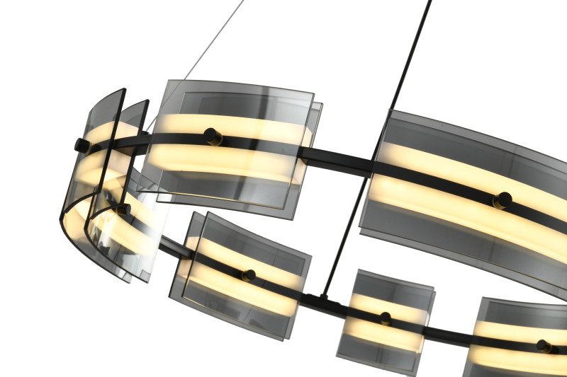 Подвесная люстра 60*150 см, LED, 36W, 3000K-6000K Zortes Loft ZRS.1802.60, черный