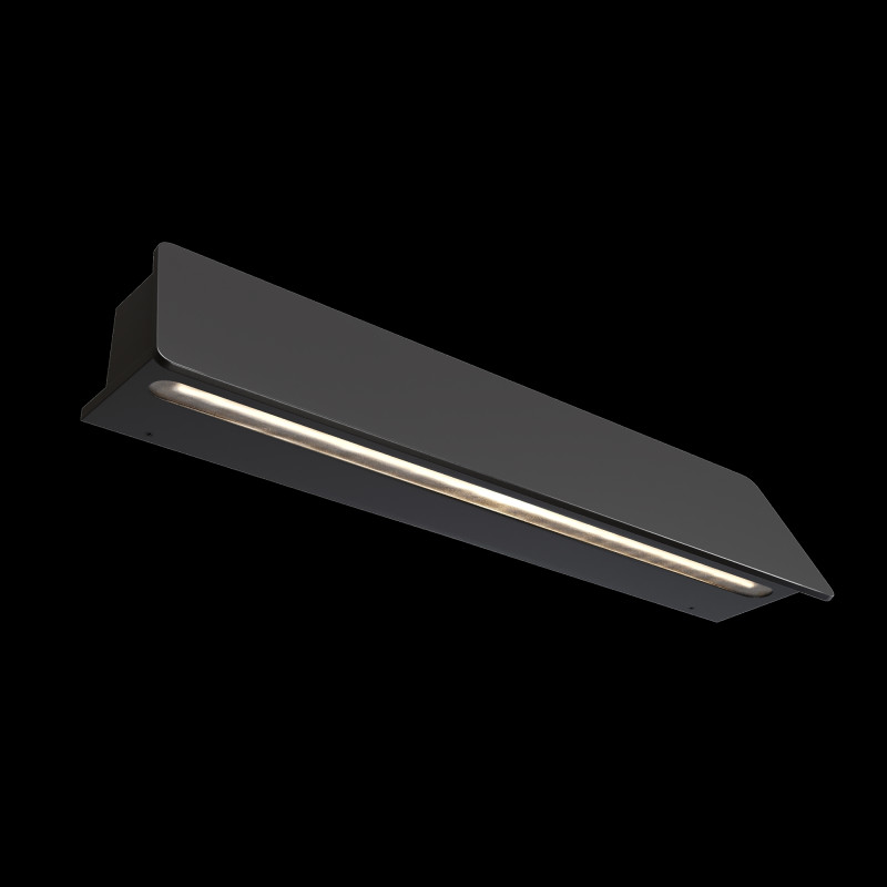 Светильник настенный 9*40*8 см, LED, 10W, 3000К, Maytoni Trupp O429WL-L10GF3K серый