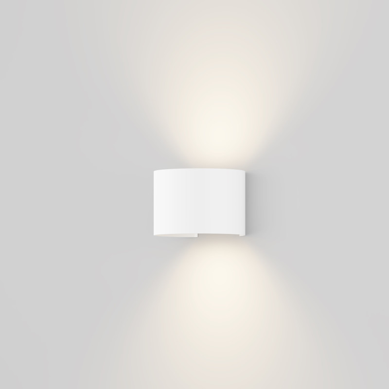 Уличное бра 6W, 3000К Maytoni Fulton O573WL-L6W, белый/матовый