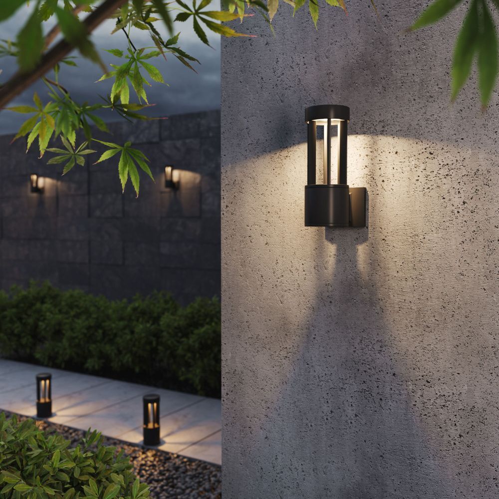 Светильник садово-парковый светодиодный 28 см, 12W, 3000K, Elektrostandard Apart 35193/W, черный