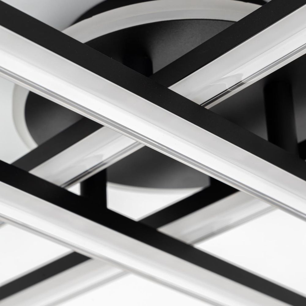 Люстра 120*120*11 см, 100W, 3000-6000K, 22 м2 Citilux Trent CL203641 черный