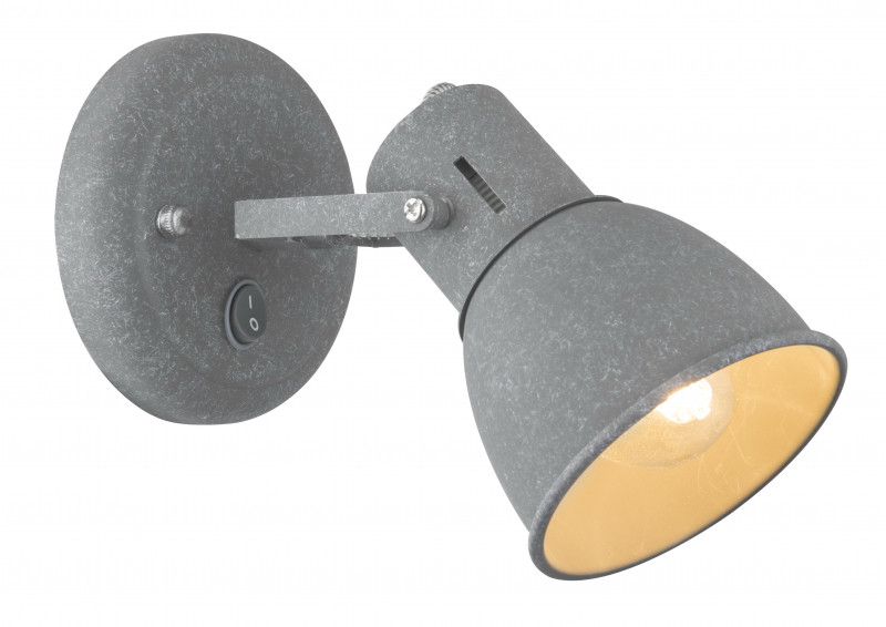 Настенный светильник Arte Lamp A1677AP-1GY серый