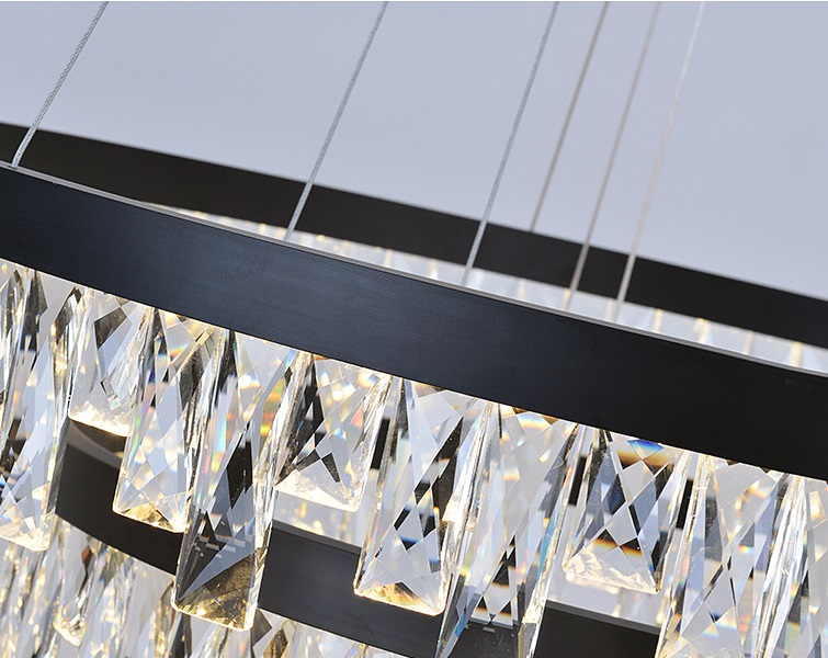 Светильник потолочный DZN-4516 ЧЕРНЫЙ D1000+800+600/H1200/3/LED/.W/4000K (без ПДУ) DRAGON 24-04