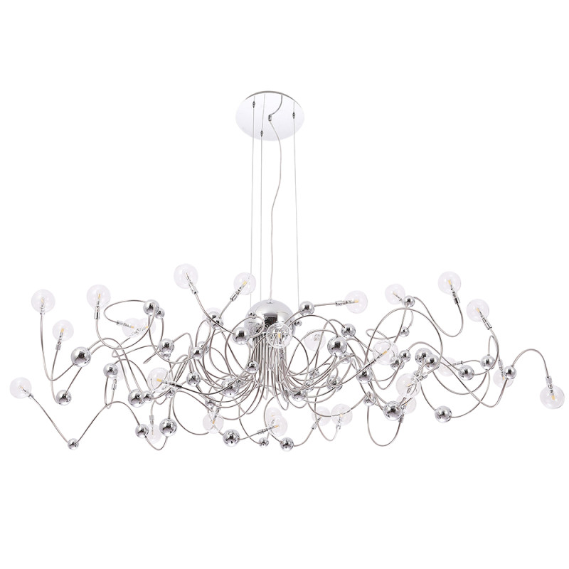 Люстра 65*150*30 см, 30*LED G4 *2W Хром Crystal Lux MEDUSA SP30 CHROME