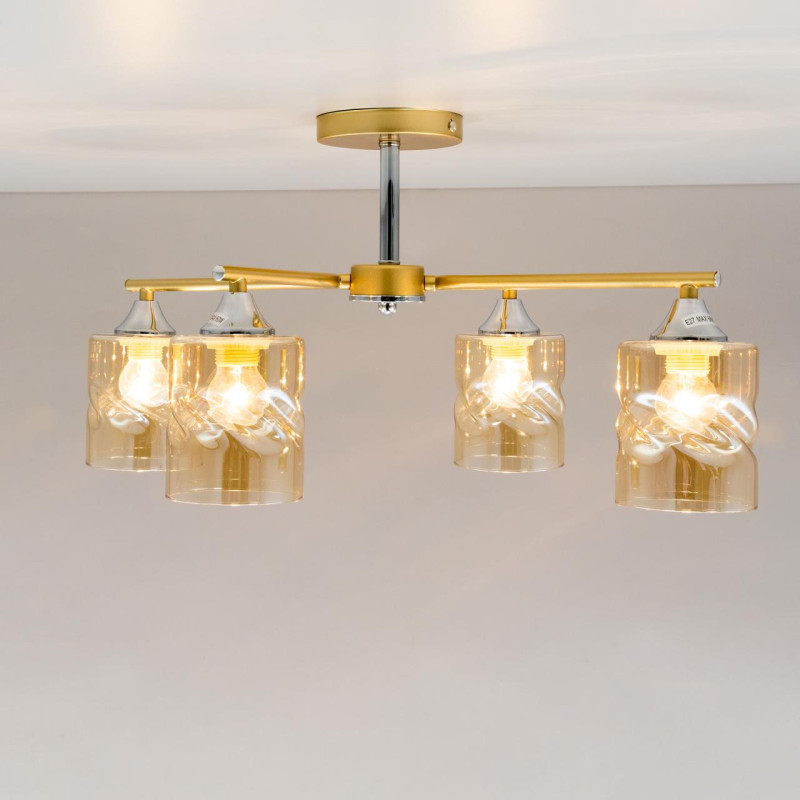 Люстра Citilux Клод CL137142 золото