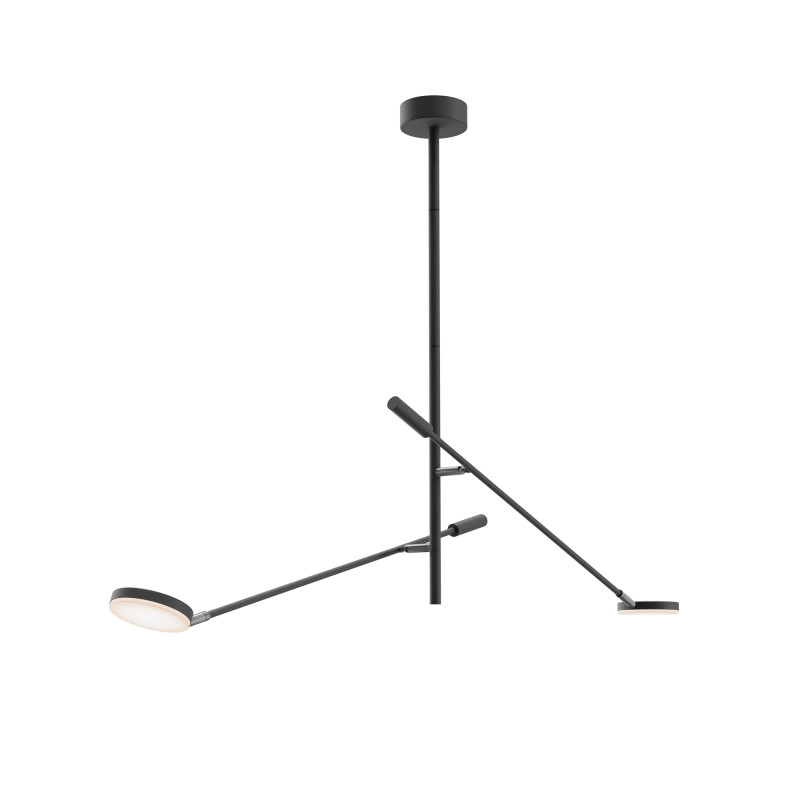 Потолочный светильник 23*122,5*100,4 см, LED 15W 3000K Maytoni Modern Fad MOD070CL-L15B3K1 черный