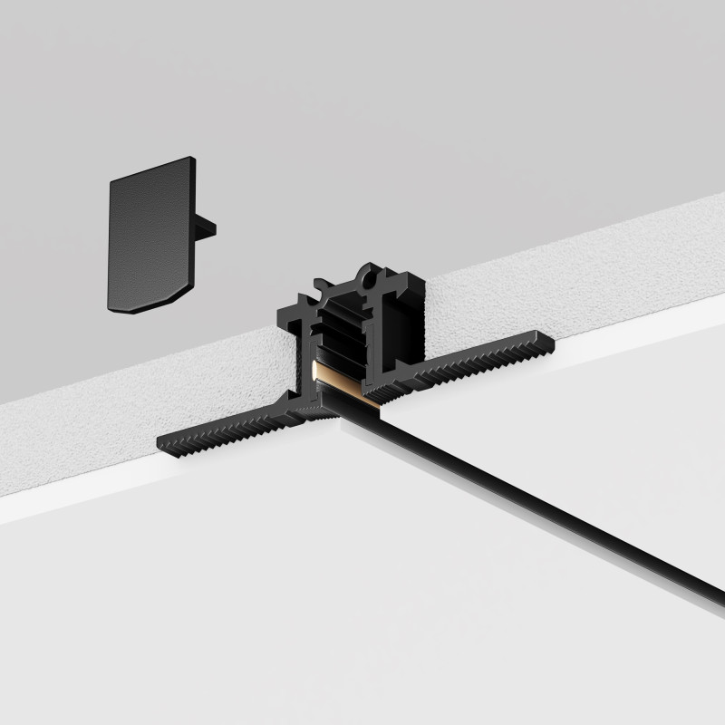 Шинопровод встраиваемый 100*5*1,5 см, Maytoni Technical  Busbar trunkings Levity TRX184-131B черный