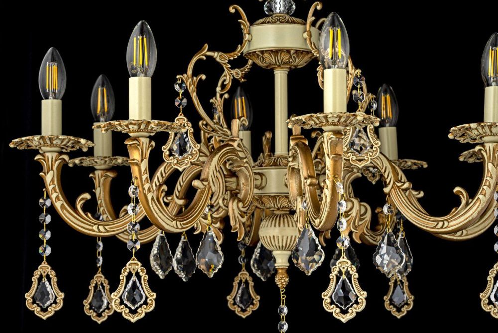 Люстра *70*51 см, 8*E14*40W, Arti Lampadari Falcone Falcone E 1.1.8.600 CG, Кремовый