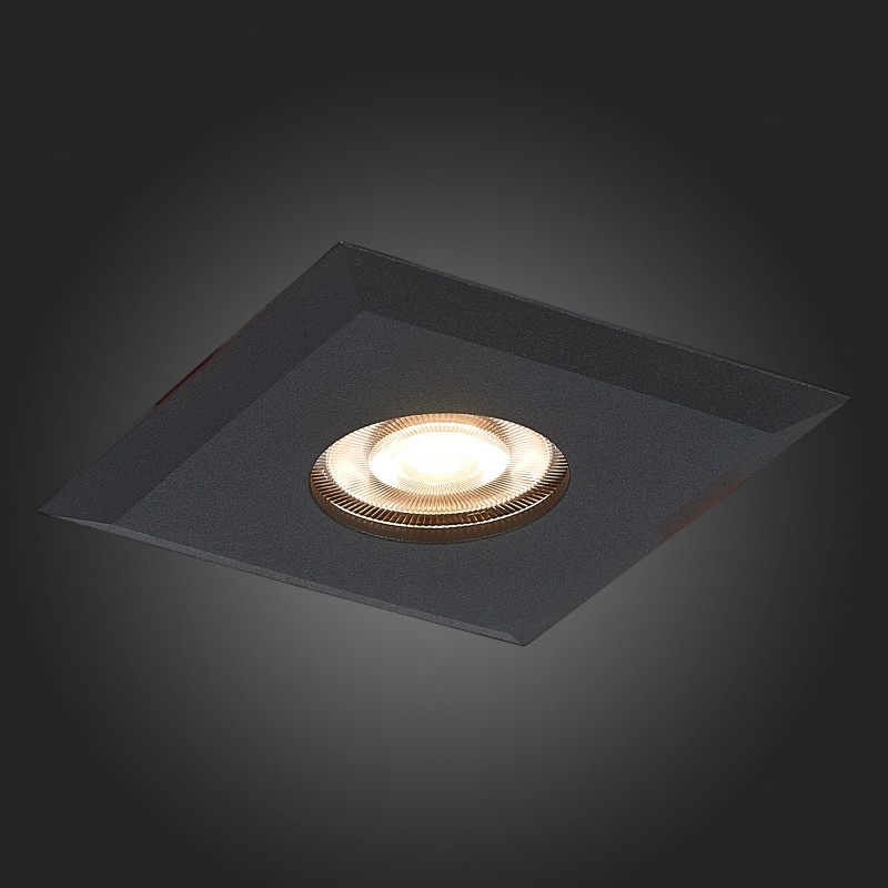 Встраиваемый светильник 9/7 см, GU10, IP20 ST LUCE ST204.408.01 Черный