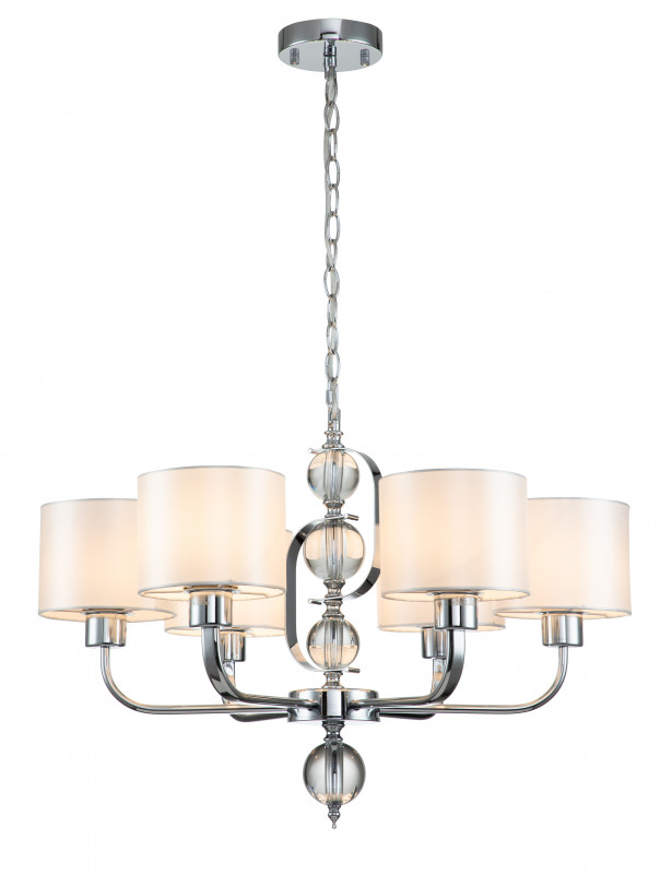 Подвесной светильник 650*650*460/1260 мм, 6*E27 хром Indigo Davinci V000263